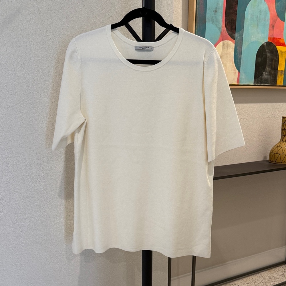 MM Lafleur Ivory Crew Neck Sweater
